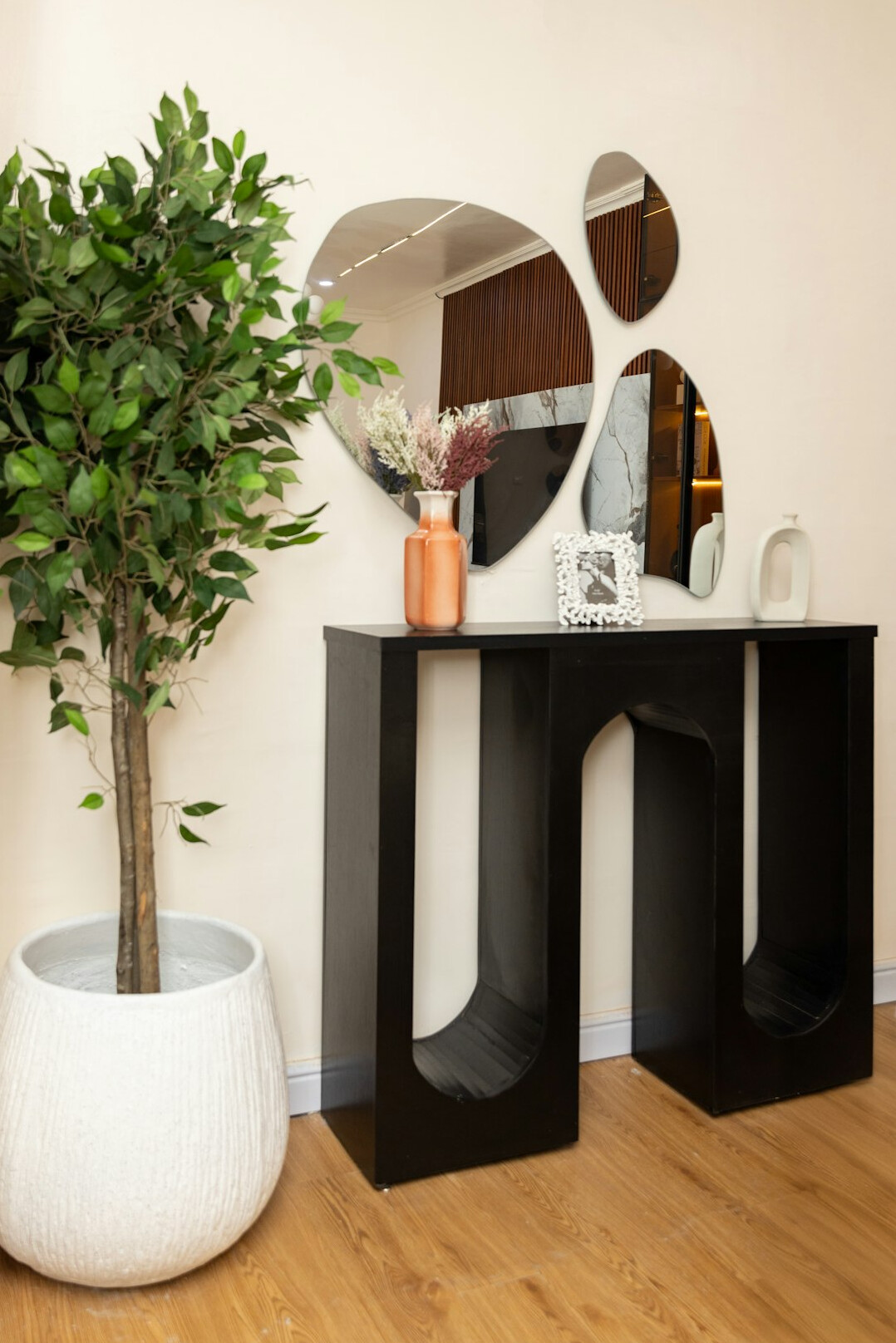modern indoor plant arrangement